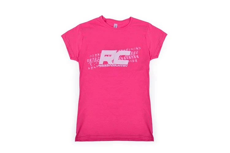 Rough Country T-Shirt - Women Fts Fit - Pink - Size M - 84068